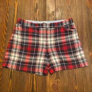 Plaid Shorts Red White Blue - Tommy Hilfiger - Size 8
